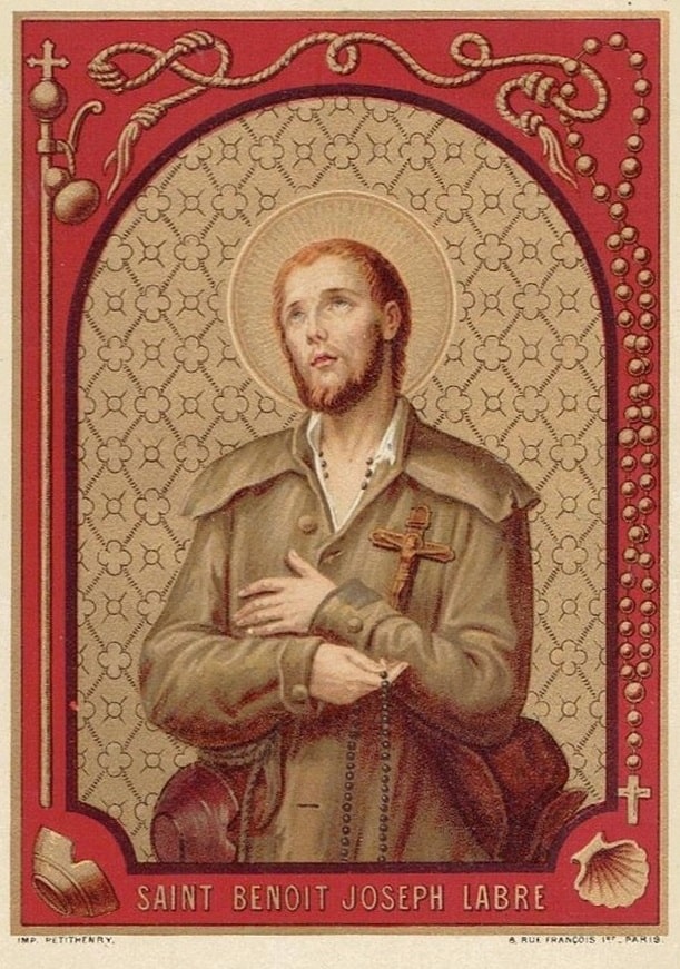 Image Pieuse de Saint Benoît-Joseph Labre